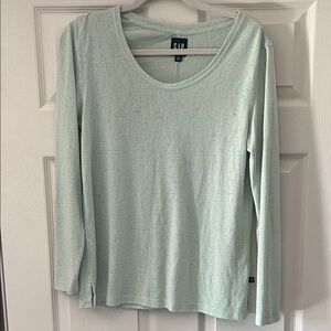 Like New! GAP Women's Mint Long Sleeve Tee - Size Medium